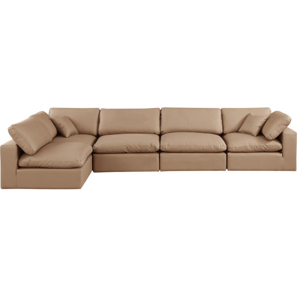 Meridian Furniture USA 5 Piece Faux Leather Sectional Wayfair